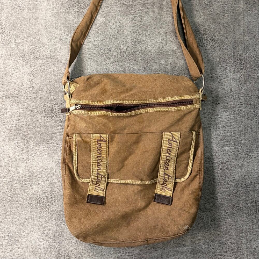 Vintage American Eagle Canvas Utility Crossbody Bag